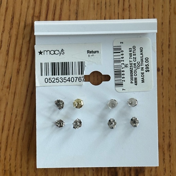 Giani Bernini | Cubic Zirconia Earrings, Set of 4 - Picture 2 of 3